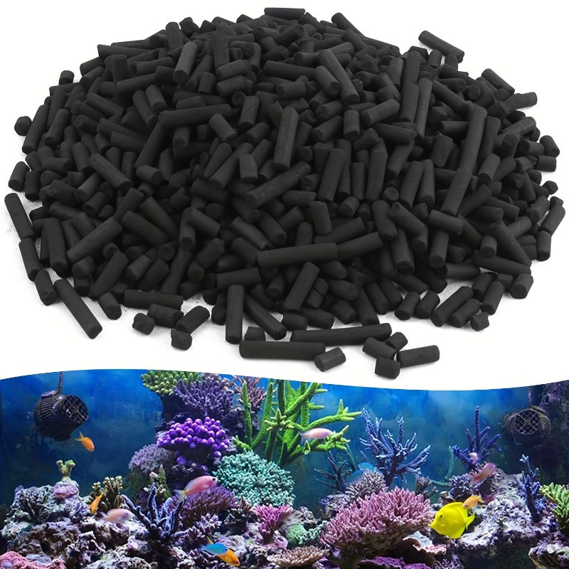 Aquarium Fish Net - 水槽用カーボンフィルター、水族館用品、ネットバッグ付きアクセサリー、300g