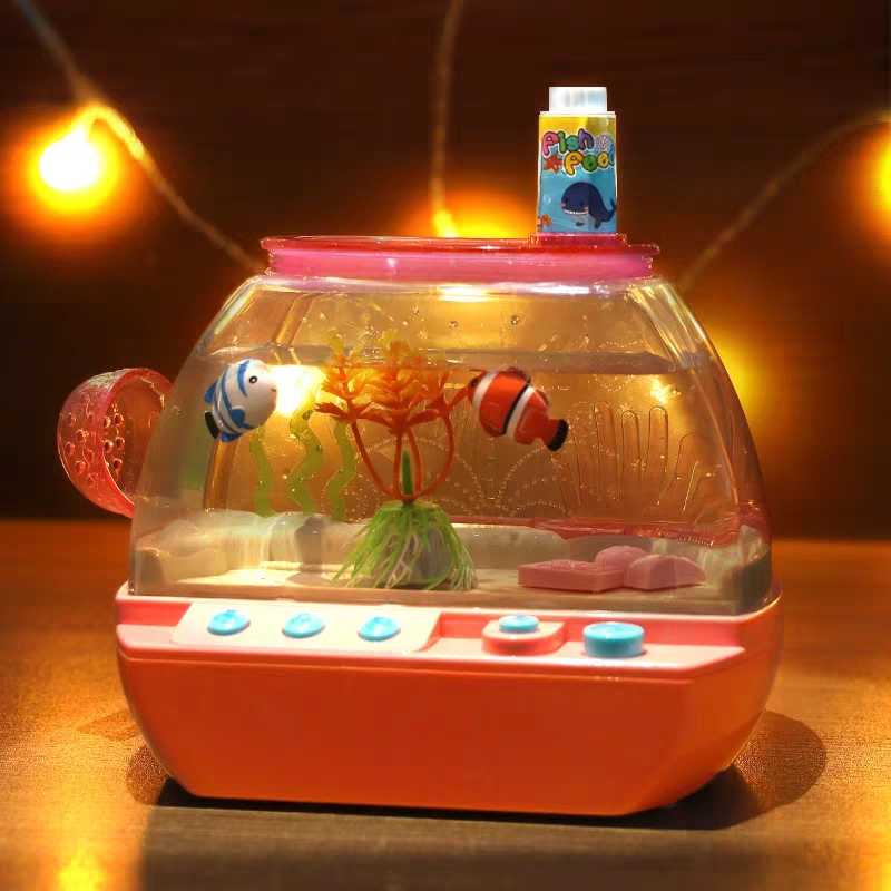 Aquarium Fish Game - 子供のための電気水族館のおもちゃ,魚を捕まえるためのミニロボット,シミュレーションされたペット,音響光学,創造的なゲーム