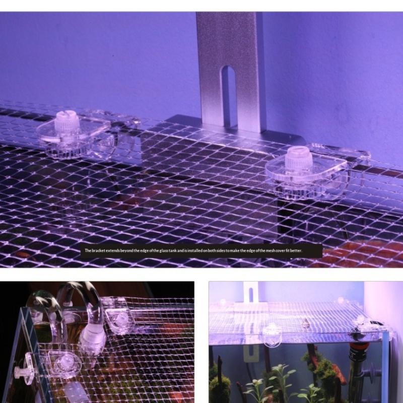 Aquarium Fish Net - 1 個の抗脱出魚タンクネット信頼性の高い水槽ガードはペットの飛び跳ねを防ぎます