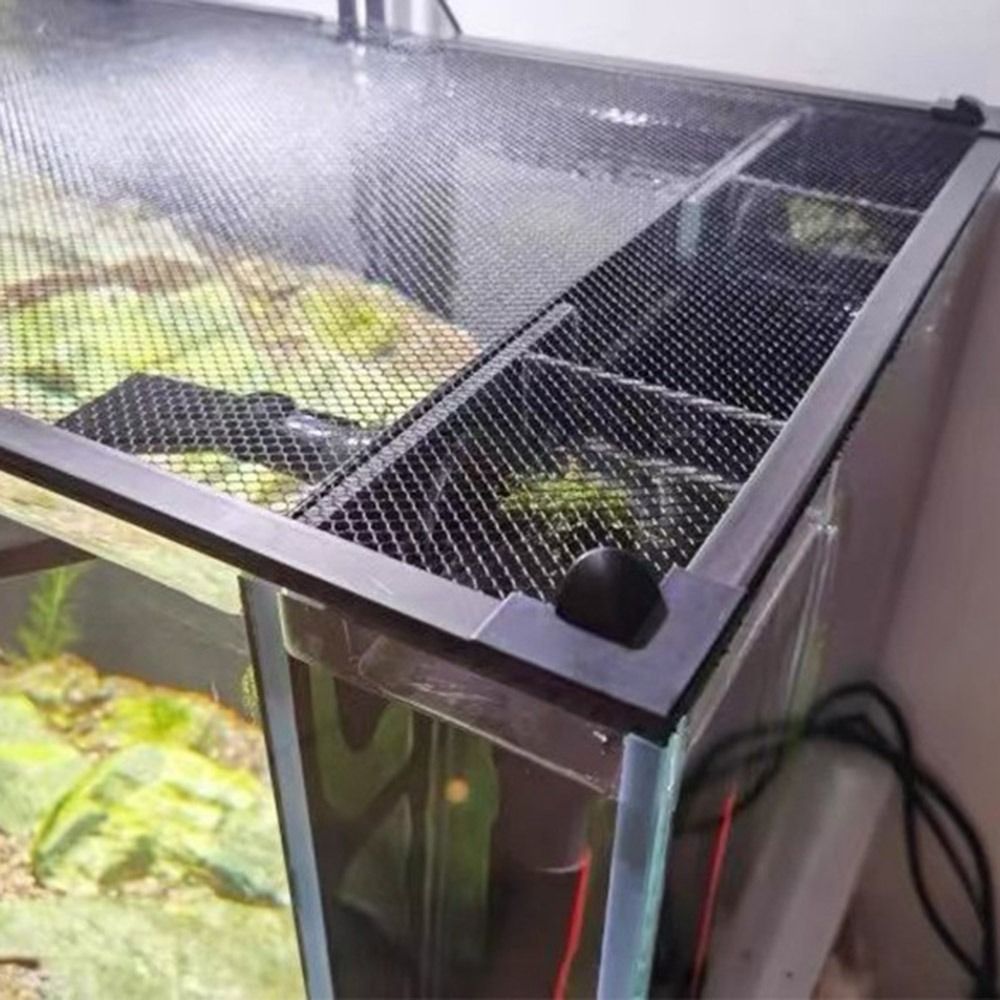 頑丈な磁気式水槽蓋カバー DIY 簡単設置 水槽メッシュ蓋カ - Aquarium Fish Net のレビューと価格