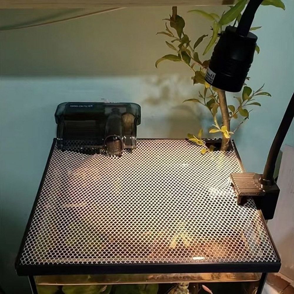 頑丈な磁気式水槽蓋カバー DIY 簡単設置 水槽メッシュ蓋カ - Aquarium Fish Net のレビューと価格