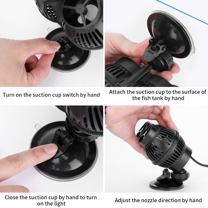 超静音水槽用ウェーブメーカーポンプ 小型水中循環ポンプ 魚水 - Powerhead Circulation Pump のレビューと価格