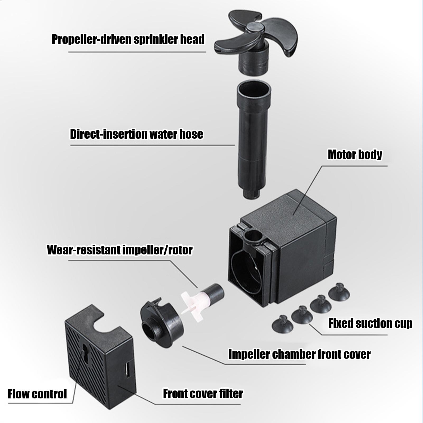 水槽用波動発生器 360度回転 超静音循環ポンプ 水流フィル - Powerhead Circulation Pump のレビューと価格
