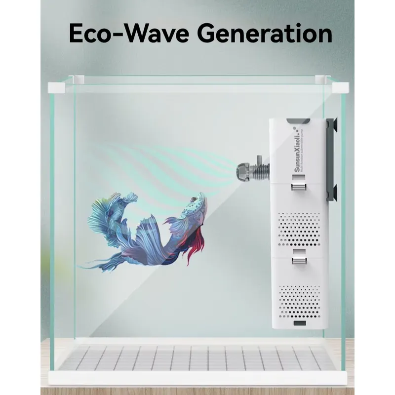 小さなボウルや水槽用の小型水槽フィルター、黒いスポンジとDI - Box Fish In Aquarium のレビューと価格