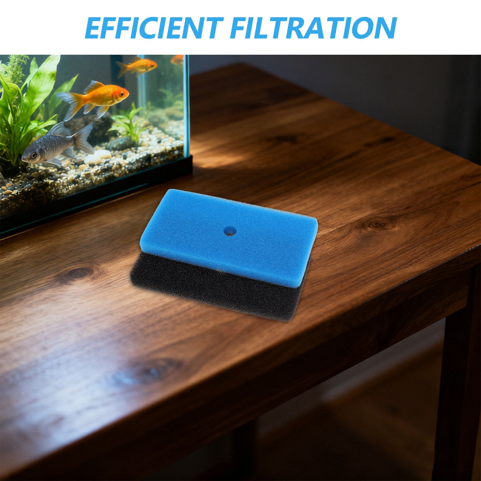 2個入り池用スキマーフィルターパッド 再利用可能な高密度スポ - Aquarium Fish Tank のレビューと価格