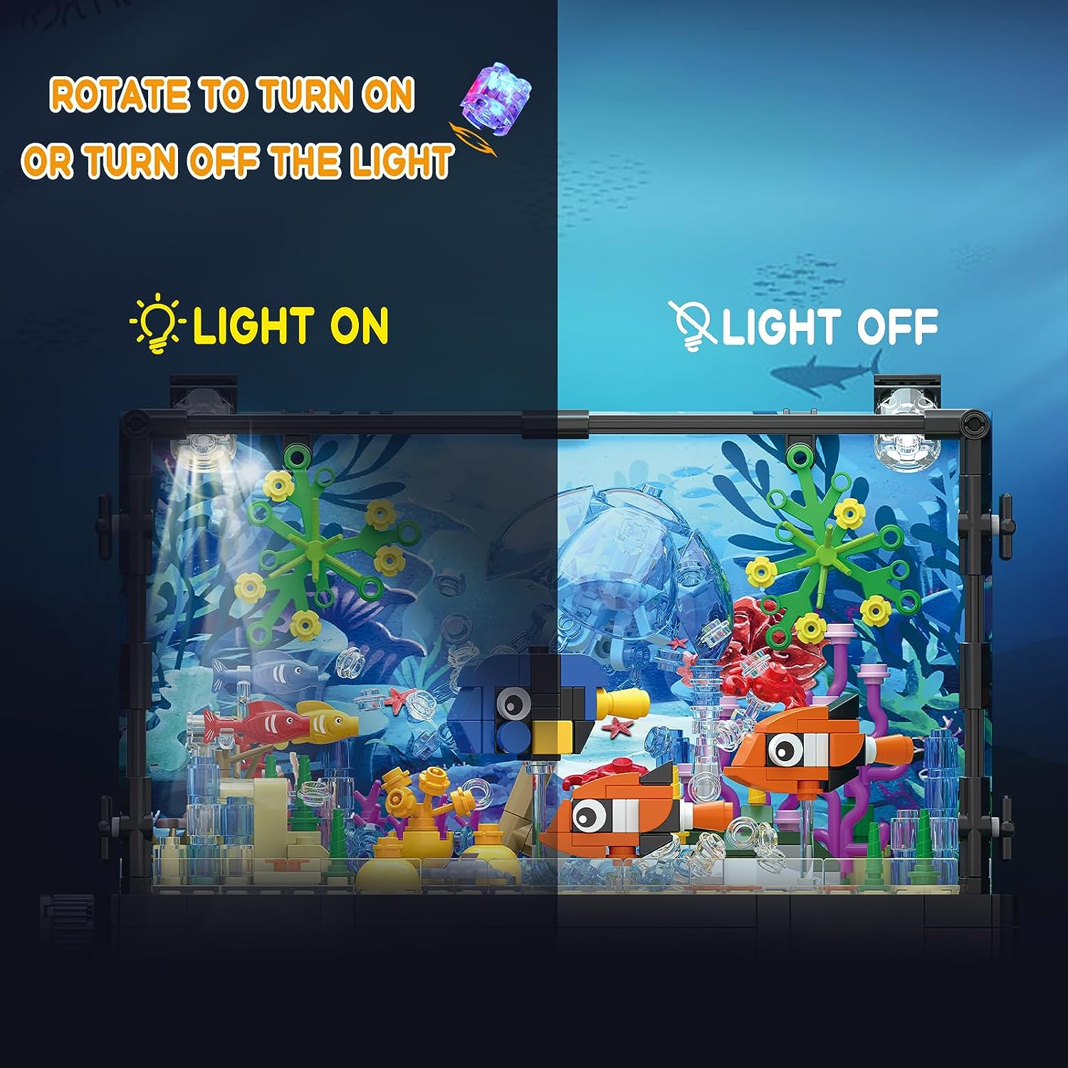 MOC 海洋魚水槽 アクアリウム 組み立てブロックセット タ - Aquarium Fish Game のレビューと価格