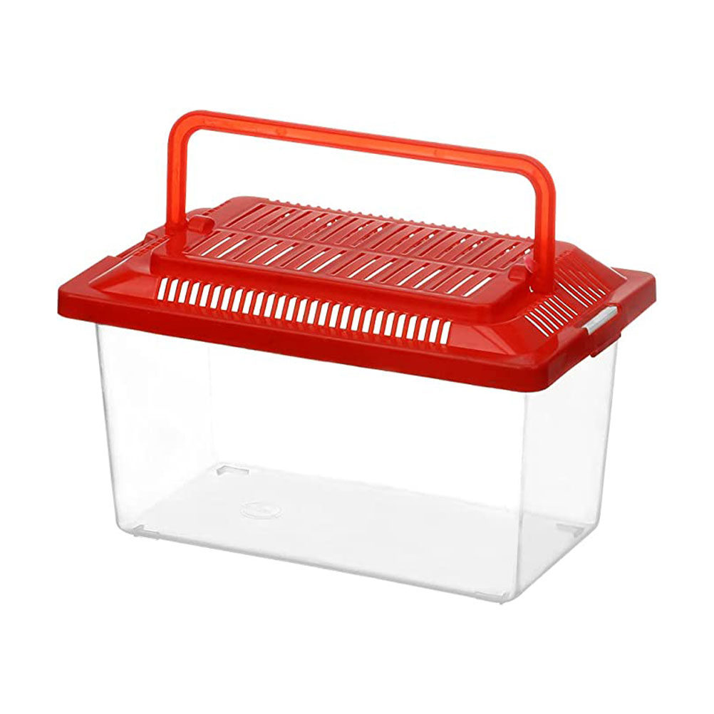 ポータブルタートルタンク 透明な手持ち式水槽 プラスチック製 - Box Fish In Aquarium のレビューと価格