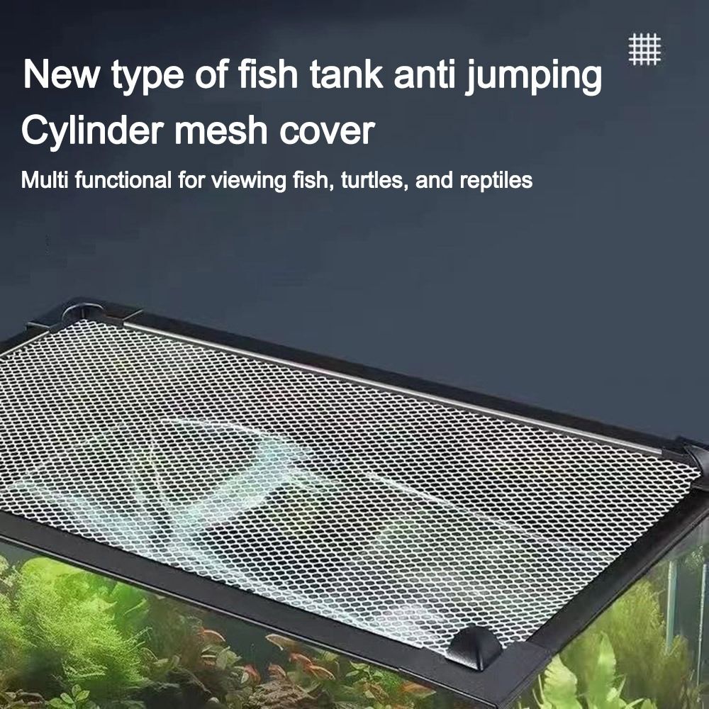 耐久性のある磁気水槽蓋カバー DIY 簡単設置水槽アンチジャ - Aquarium Fish Net のレビューと価格