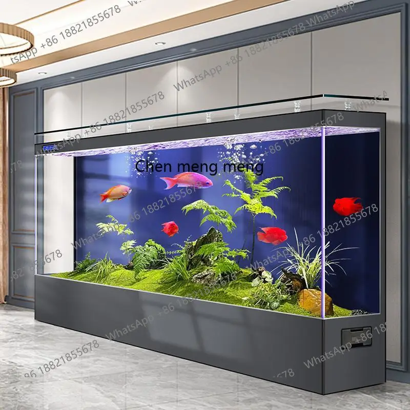G153 生態水槽、リビングルームに置く大型超白ガラス、水換 - Aquarium Xxl のレビューと価格